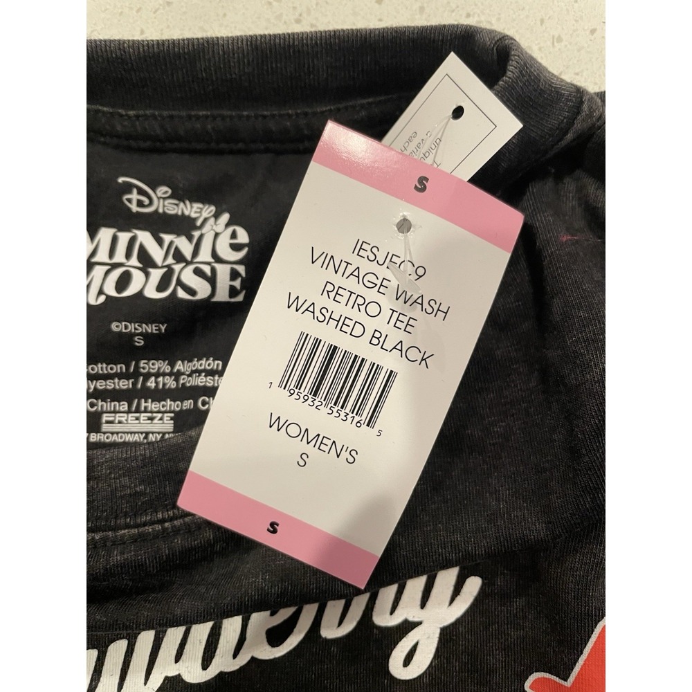 Minnie Mouse Women's Retro Vintage Wash T-Shirt Size Small Disney Park Shirt S - Picture 3 of 6
